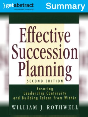 cover image of Effective Succession Planning (Summary)